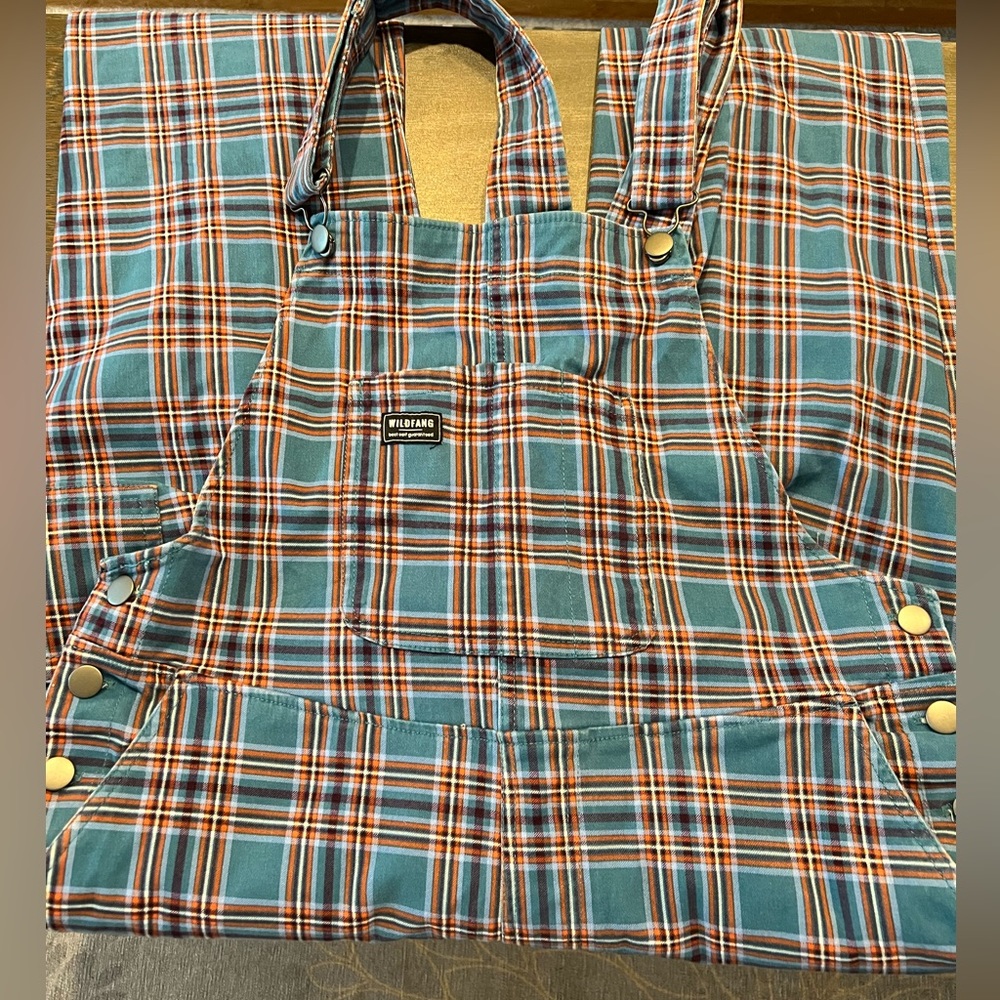 Wildfang Plaid Overalls, Women’s. Size Medium. EUC.